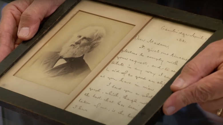 Henry Wadsworth Longfellow photo letter 