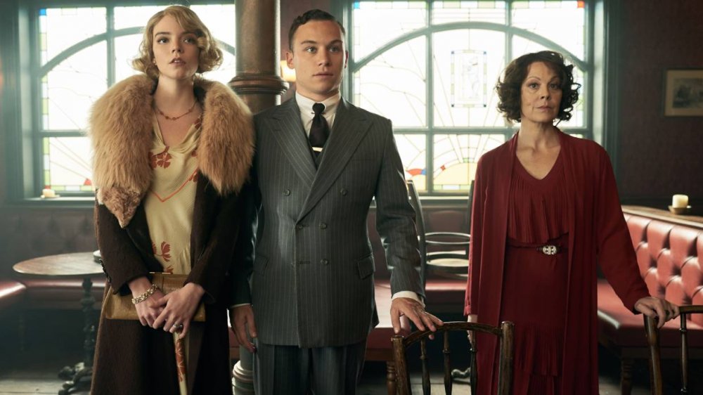 Anya Taylor-Joy, Finn Cole, and Helen Mcrory in Peaky Blinders