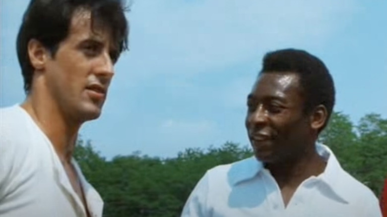 Sylvester Stallone and Pelé in Escape to Victory 