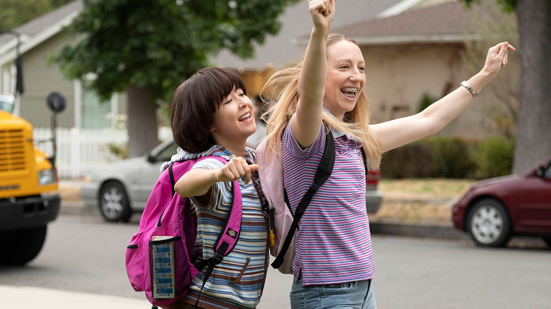 Maya and Anna Cheering