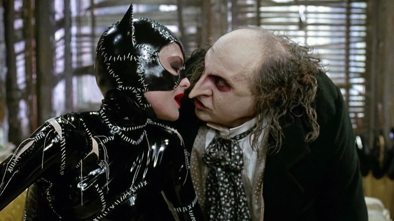 Penguin and Catwoman getting up close