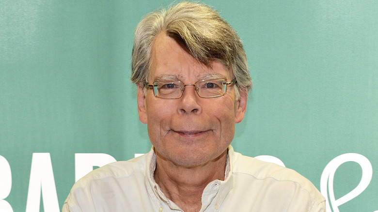 Stephen King smiling