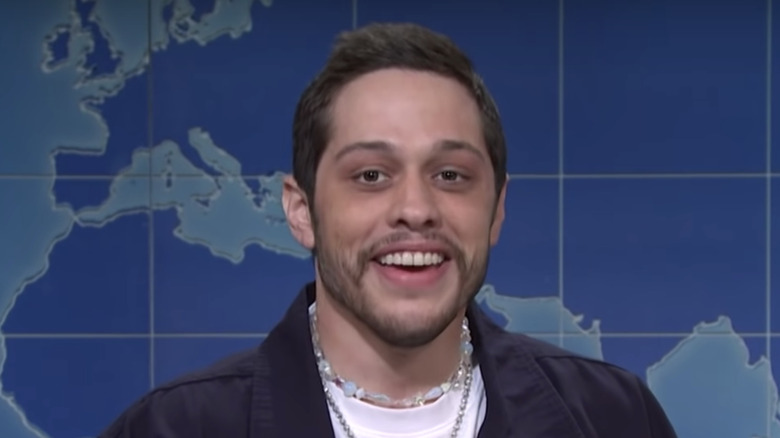 Pete Davidson laughing