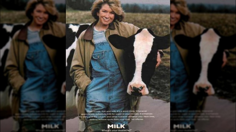 Martha Stewart got milk? ad