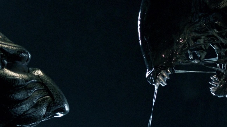 Alien staring at Predator