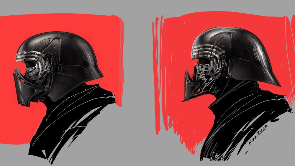 Kylo Ren concept art from The Rise of Skywalker