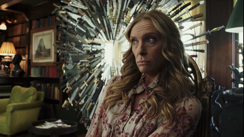 Toni Collette looking dubious