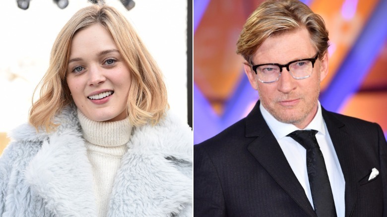 Bella Heathcote and David Wenham smiling