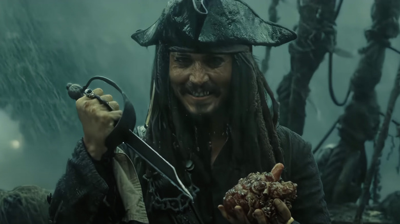 Jack Sparrow holding heart