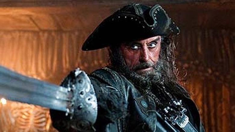 Blackbeard pointing cutlass