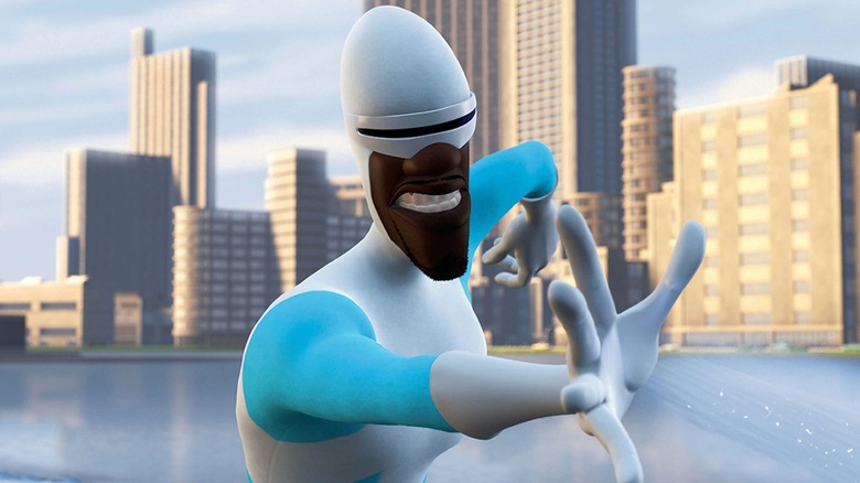 Frozone blasting some ice