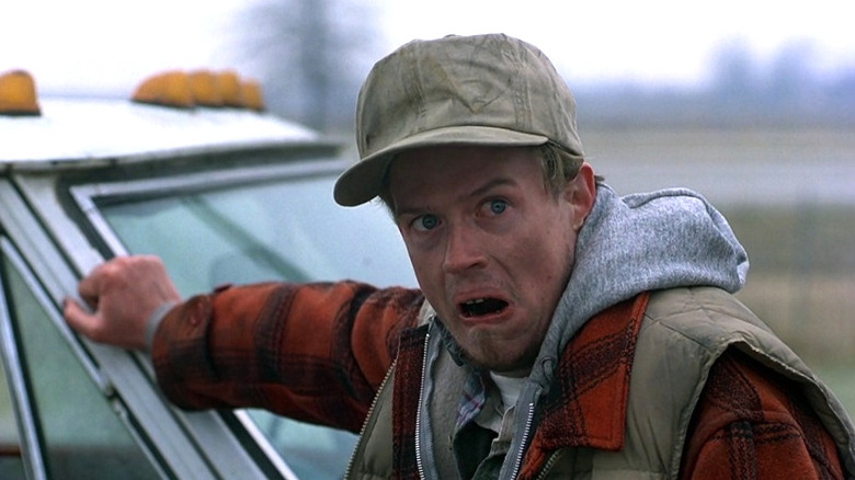 Dylan Baker staring