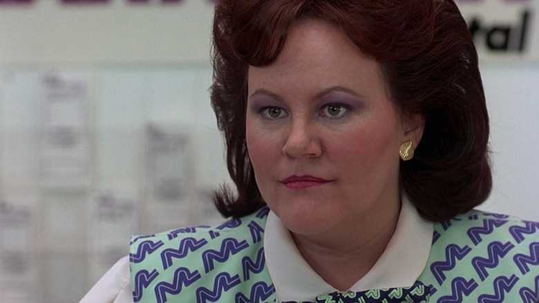 Edie McClurg steeling herself