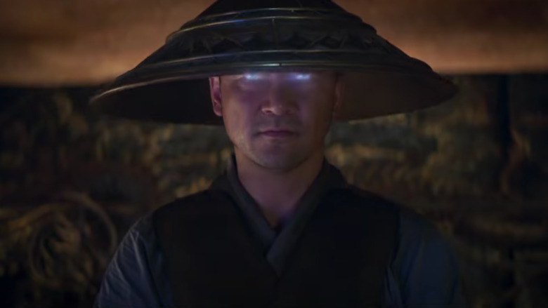 Raiden's eyes glowing