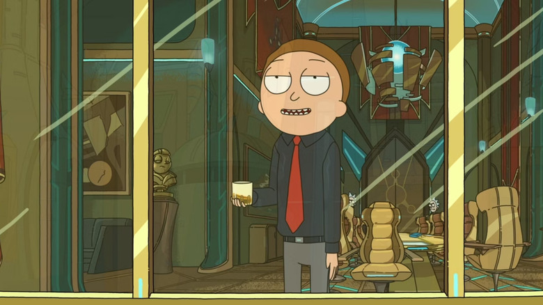 Evil Morty in his office