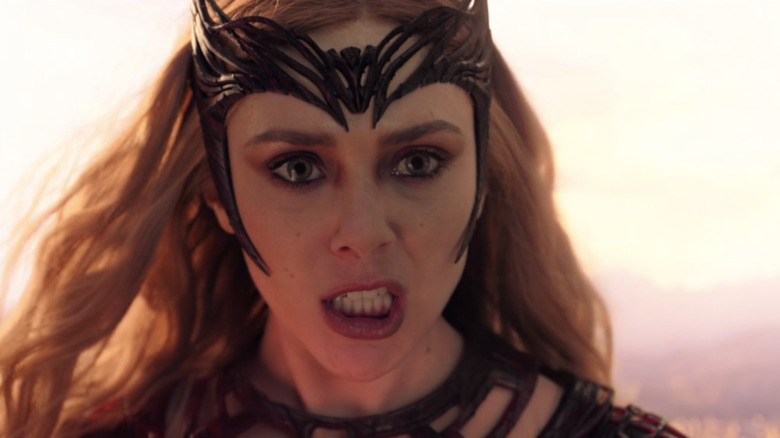 Scarlet Witch looking angry