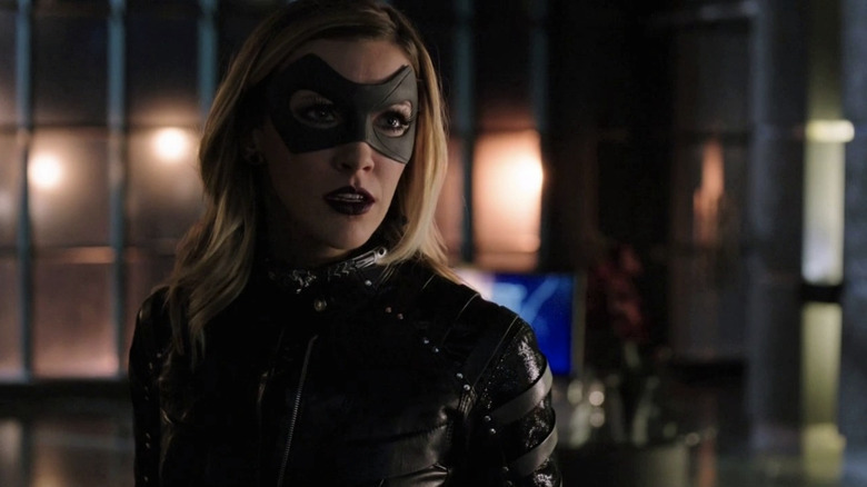 Laurel Lance fighting as Black Canary