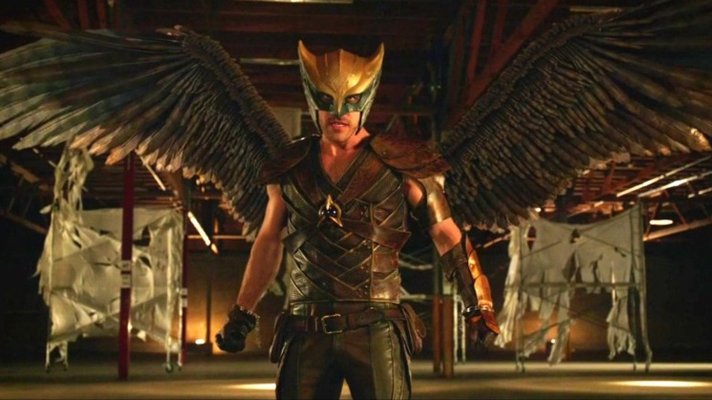 Hawkman prepares for battle