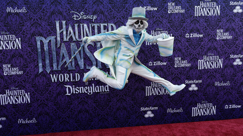 Kurt Tocci, dressed as a ghost at the Haunted Mansion premiere