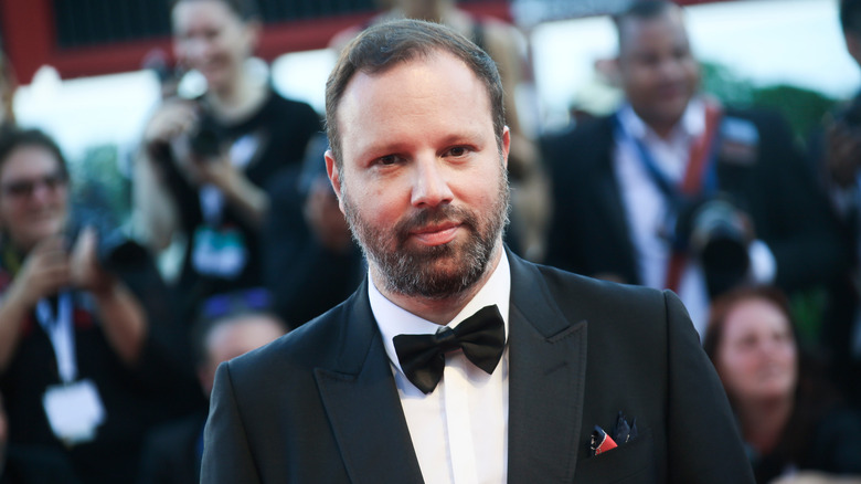 Director Yorgos Lanthimos in tuxedo on at event 