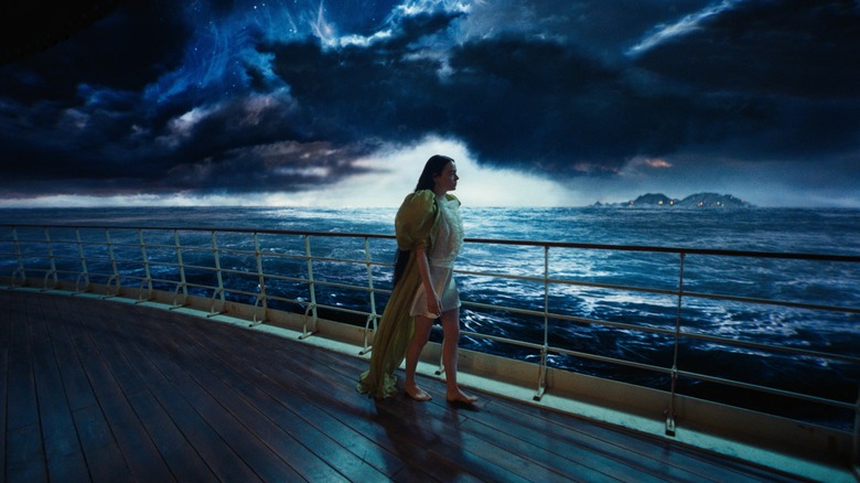 Bella on ship at sea