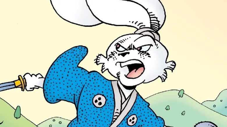 Angry Miyamoto Usagi running