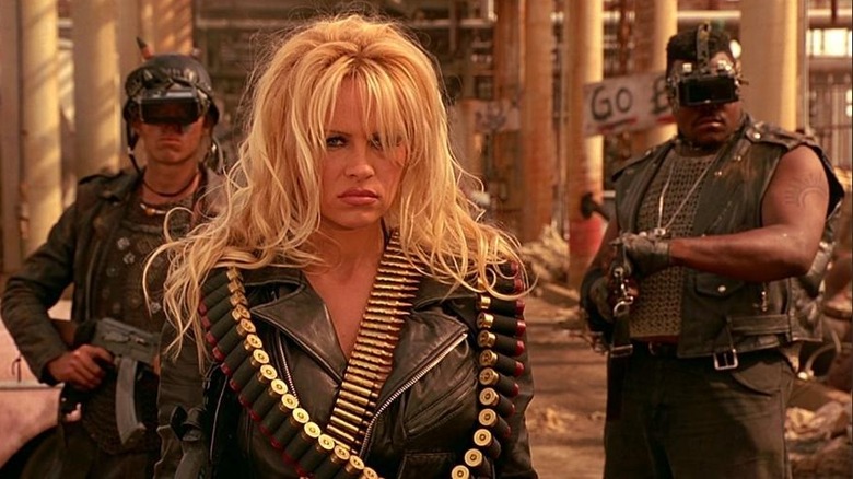 Pamela Anderson in leather