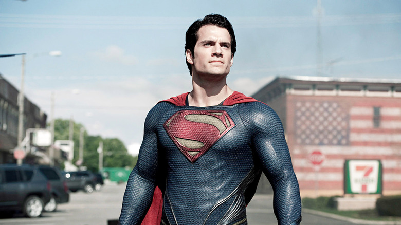 Superman standing in Smallville