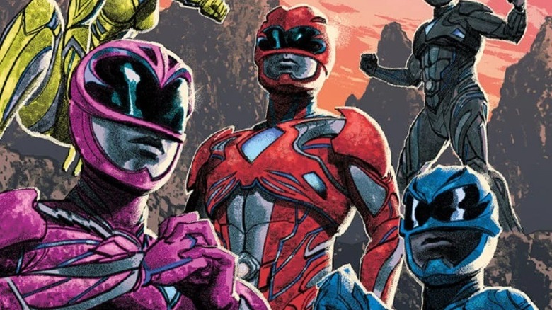 The power rangers comic book art