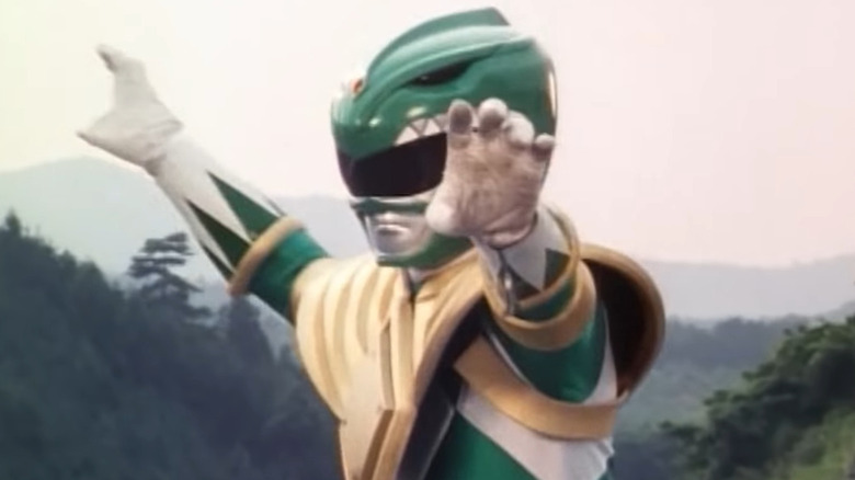 Green Ranger fighting