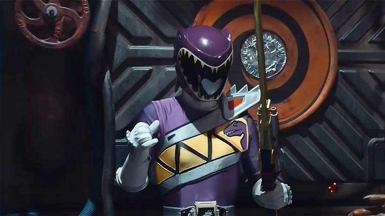 Kendall transform into the Purple Ranger 