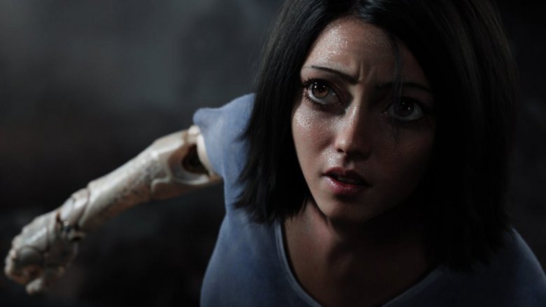 Alita: Battle Angel big eyes (trailer screengrab)