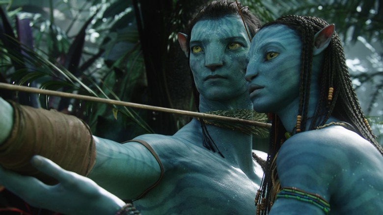 Sam Worthington and Zoe Saldana in Avatar