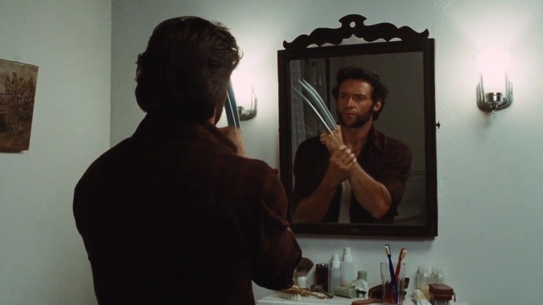 Wolverine looking in the mirror