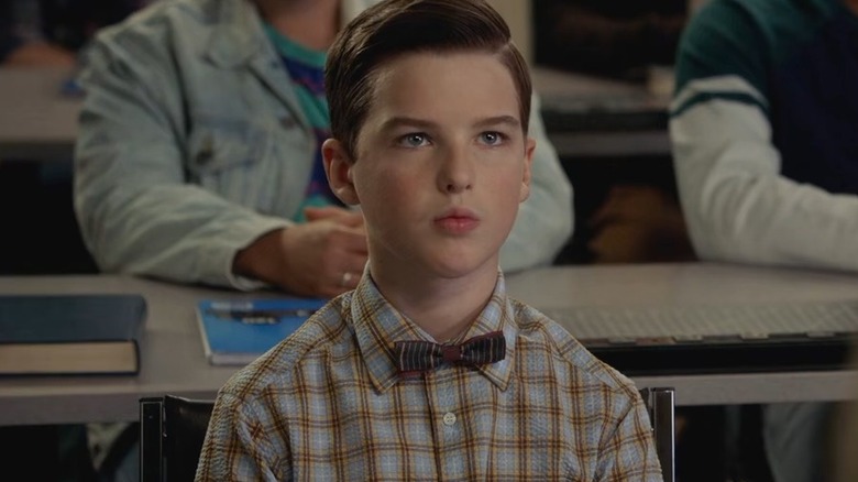 Young Sheldon in class