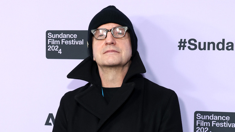 Steven Soderbergh posing at Sundance