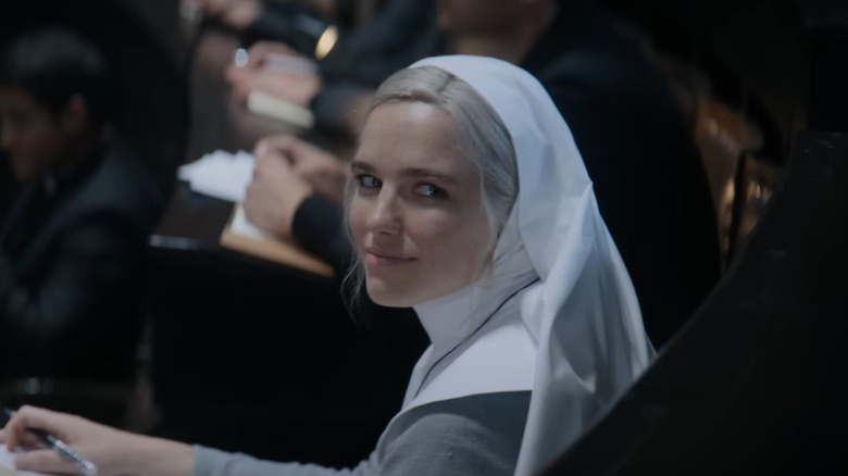 Sister Ann smiling over her shoulder