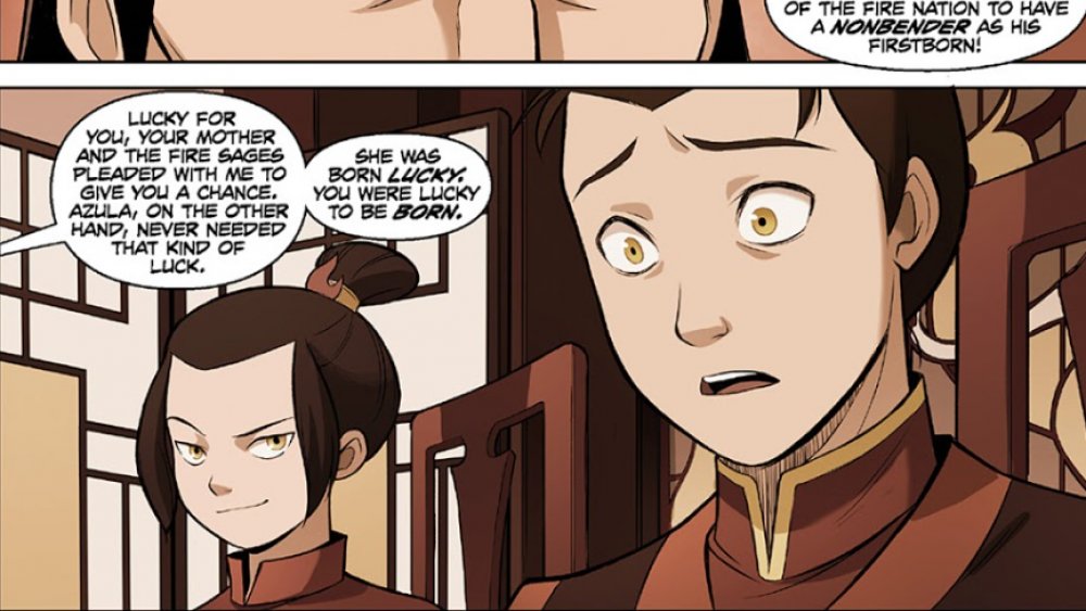 Zuko being scolded by Ozai