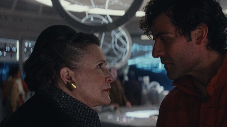 Poe and Leia argue