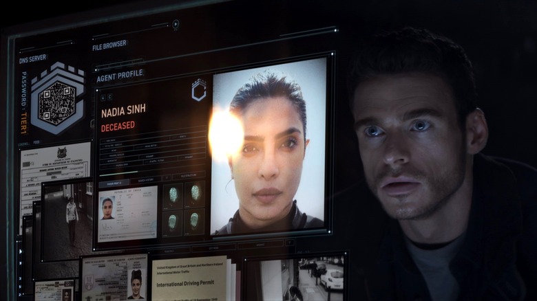 Mason looks over Nadia's file in "Citadel"