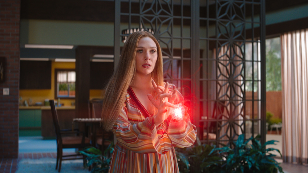 Wanda beams hex magic in WandaVision