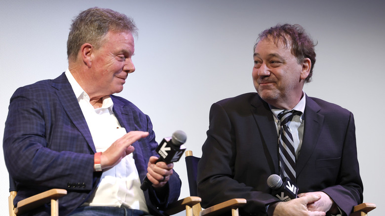 Rob Tapert and Sam Raimi talking at SXSW