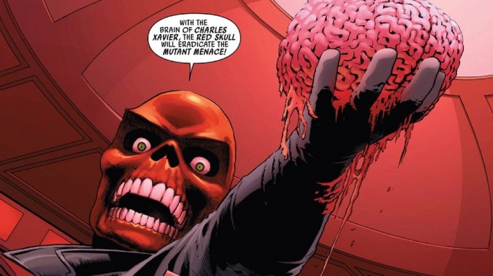 The Red Skull with Professor X's brain