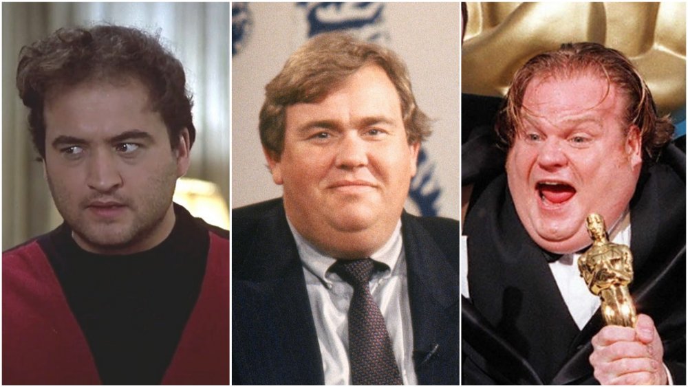 John Belushi, John Candy, and Chris Farley