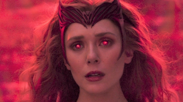 Wanda's eyes glow red