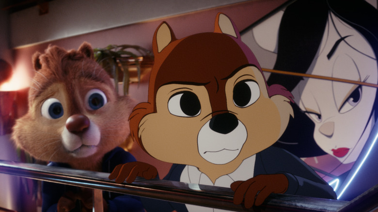 Chip and Dale concerned expressions