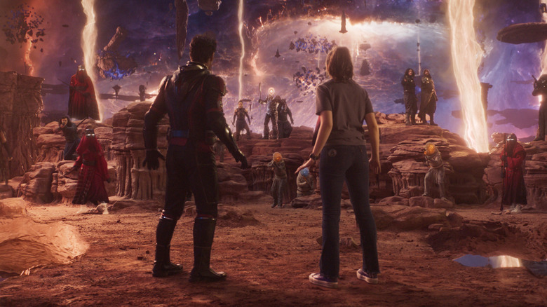 Scott and Cassie enter the Quantum Realm