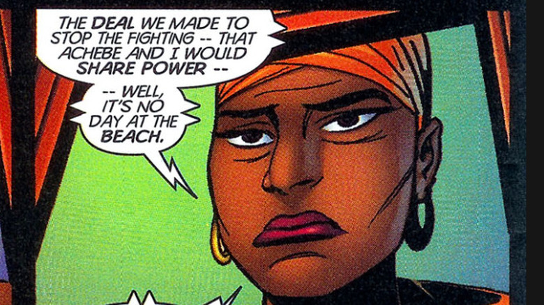 Ramonda talks to T'Challa