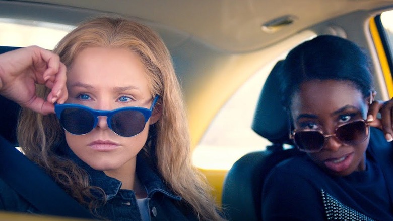 Kristen Bell and Kirby Howell-Baptiste wearing sunglasses