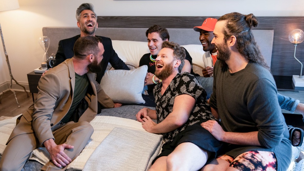 The Fab Five laugh together on Queer Eye